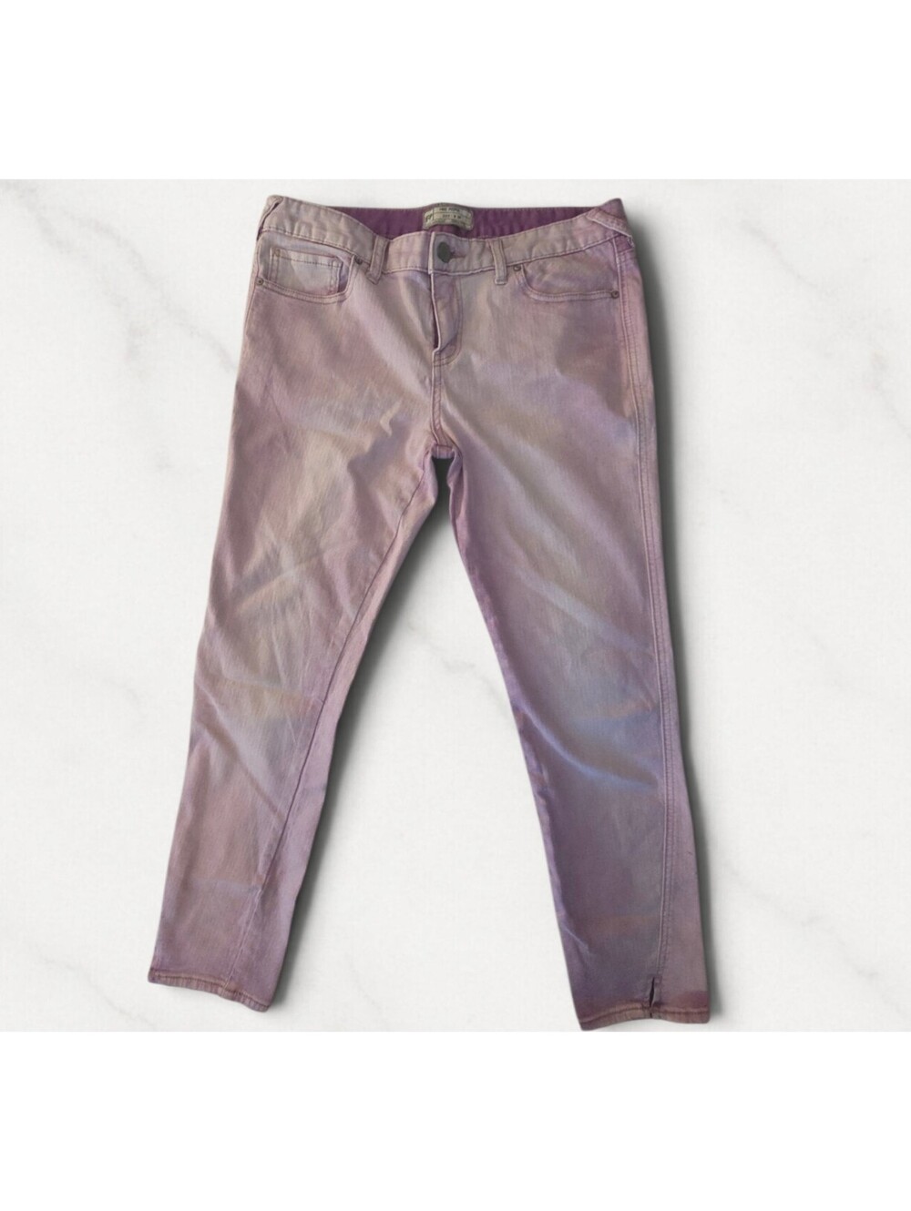 Free People lilac fade Jeans Size W 29 Ankle length Mid Rise